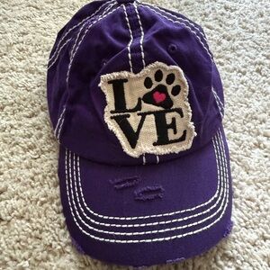 KBETHOS Purple Dog Paw Cap